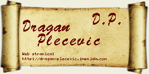 Dragan Plećević vizit kartica